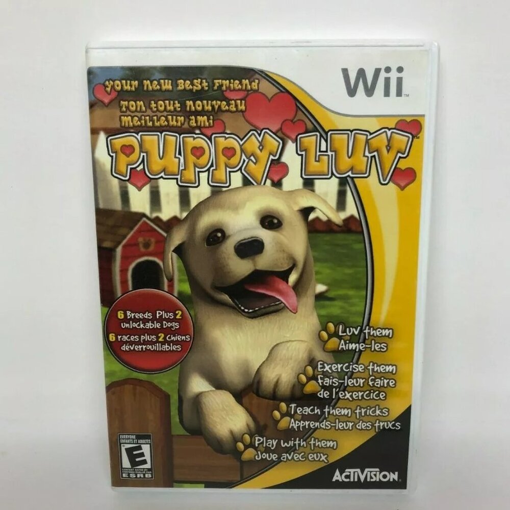 Wii Game Puppy Luv Your New Best Friend Pet Nintendo Wii 2007 w/ Manual - VG